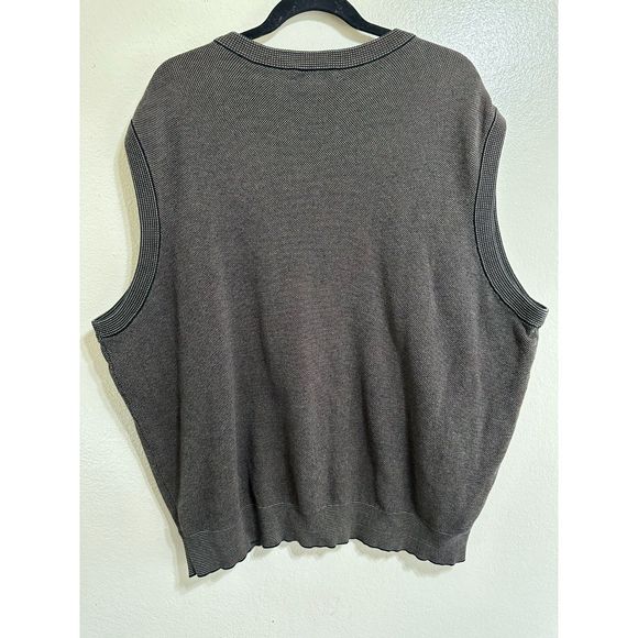 Cypress Links Men's 100% Cotton Tweed Design Sleeveless Golf Vest, Size XL - Picture 4 of 4